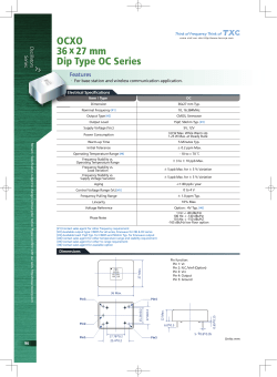 OCXO 36 x 27 mm Dip Type OC Series