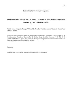 Formation and Cleavage of C&mdash;C and C&mdash;O Bonds of ortho