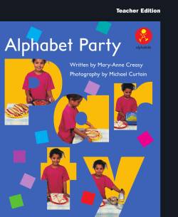 Alphabet Party - Alpha Literacy