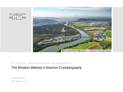 The Rotation Method in Electron Crystallography