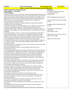 Topic 5, Lesson 2: War With Mexico and the Aftermath