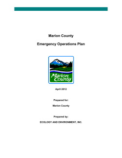 Marion County Emergency Operations Plan
