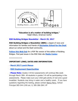 March 29, 2017 - Rochester School for the Deaf