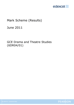 Mark scheme - Edexcel