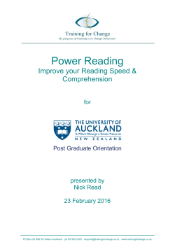 Getting It Write - The University of Auckland