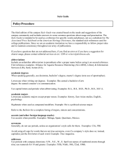 Style Guide - Dickinson College