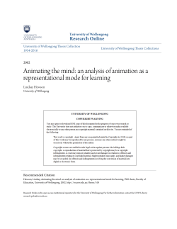 Animating the mind: an analysis of animation as a