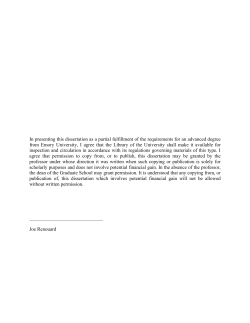 Dissertation/Thesis - Emory ETDs