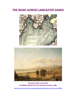 THE ROAD ACROSS LANCASTER SANDS