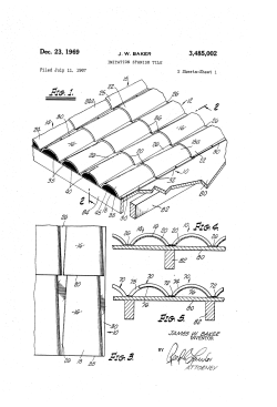 Imitation spanish tile