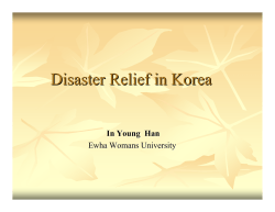 Disaster management and social work