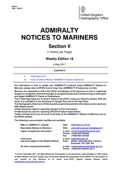 Section II of Weekly Edition 18 of 2017