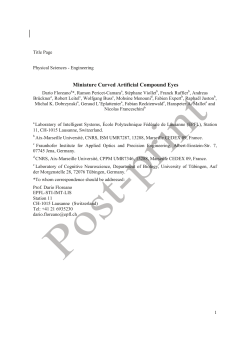 Miniature Curved Artificial Compound Eyes