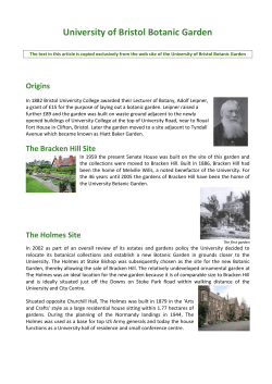 University of Bristol Botanic Garden