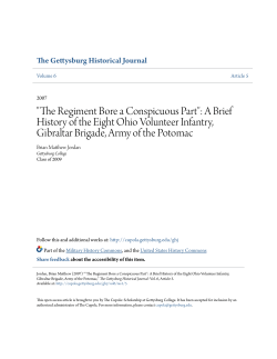 The Regiment Bore a Conspicuous Part