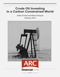 Crude Oil Investing in a Carbon Constrained World
