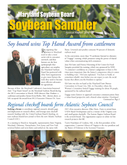 Annual Report 2016 - Maryland Soybean Board