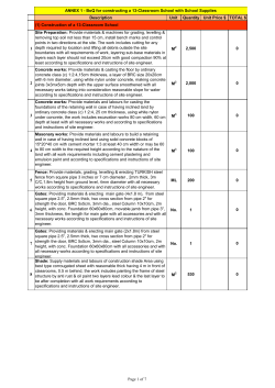 Description Unit Quantity Unit Price $ TOTAL $ 1 Site
