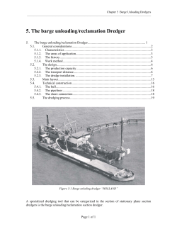 Barge unloading dredgers - TU Delft OpenCourseWare