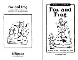 Fox and Frog - HSJ Colegio San Jose