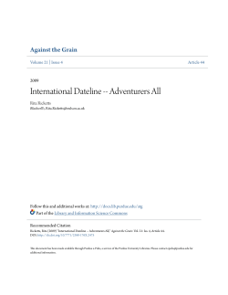 International Dateline -- Adventurers All - Purdue e-Pubs