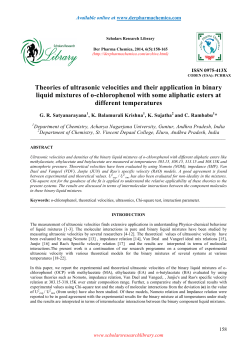 Theories of ultrasonic velocities and their application in binary liquid