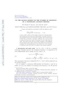 On the second moment of the number of