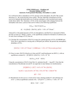 It is well known that as abundances of CO2 increase in the