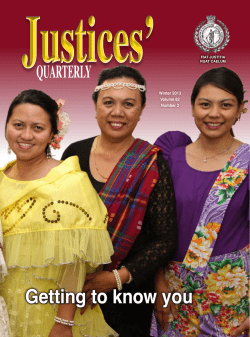 Getting to know you - Justice of the Peace