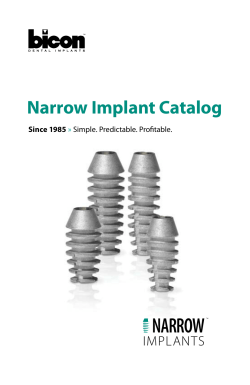narrow - Bicon Dental Implants