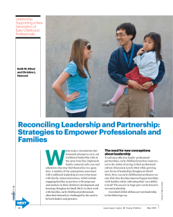 Reconciling Leadership and Partnership