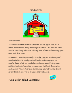 HOLIDAY FUN - Saint Marks School