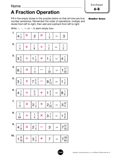 A Fraction Operation