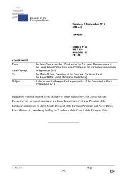 11693/15 PS/gj DPG Delegations will find attached a copy of a letter