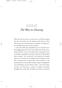 The West in Disarray - Brookings Institution