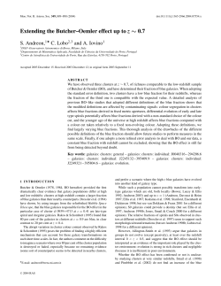 Extending the Butcher–Oemler effect up to z∼ 0.7