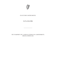 STATUTORY INSTRUMENTS. S.I. No. 162 of 2016