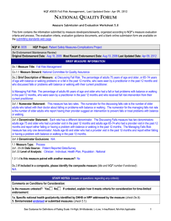 0035 - National Quality Forum