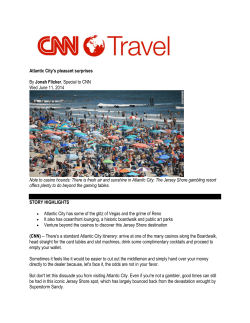 Atlantic City`s pleasant surprises Jonah Flicker