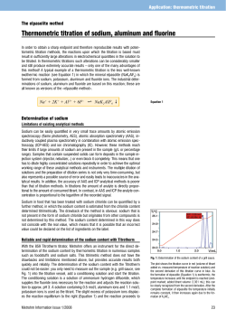Thermometric titration of sodium, aluminum and fluorine