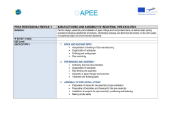 proa professiona profile 1: manufacturing and