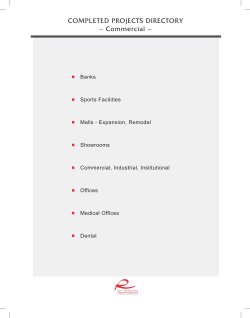 COMPLETED PROJECTS DIRECTORY