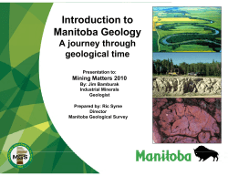 Introduction to Manitoba Geology
