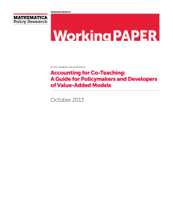 Publication  - Mathematica Policy Research