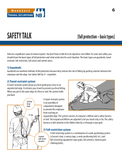 Fall Protection - Basic Types