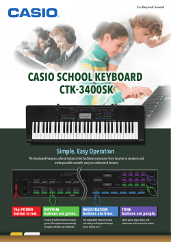 casio school keyboard ctk-3400sk