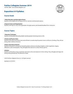 Exposition 6-9 Syllabus