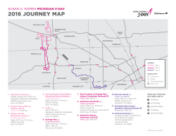 2016 journey map - The Susan G. Komen 3-Day