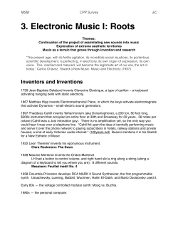 Notes - Elliot Cole