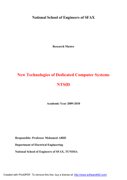New Technologies of Dedicated Computer Systems NTSID